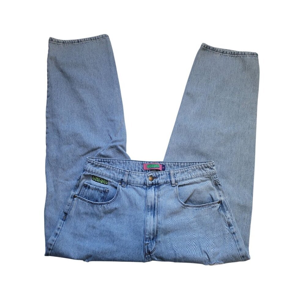 Empyre Tori Distressed Wide Leg Jeans Size 13  Hippie Y2K 90s Gothic Grunge - Picture 2 of 7